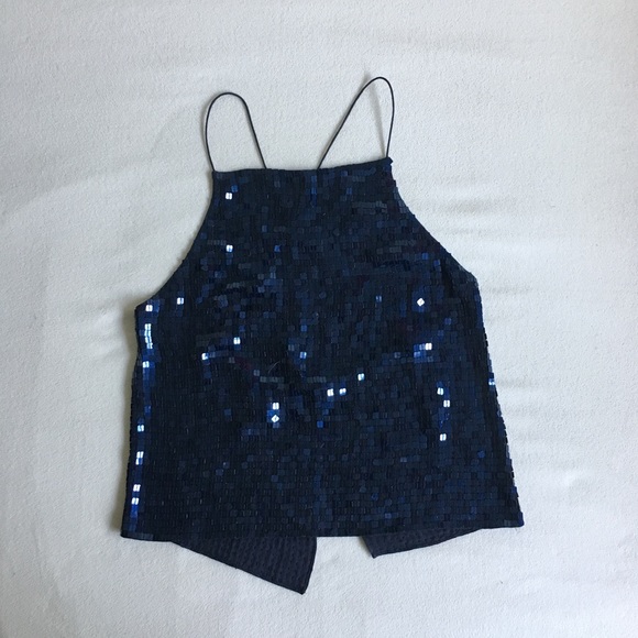 Dkny Tops - DKNY Open-Back Sequin Top
